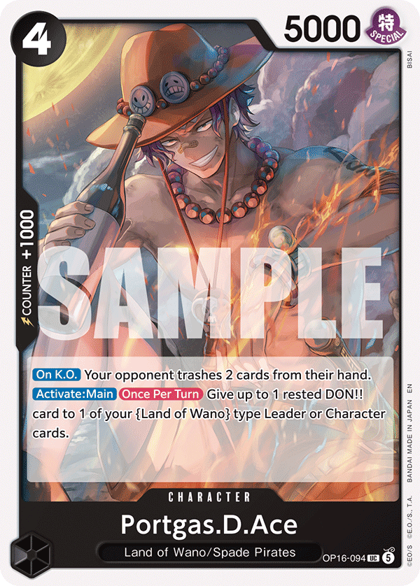 Portgas.D.Ace (094) OP16-094 One Piece TCG