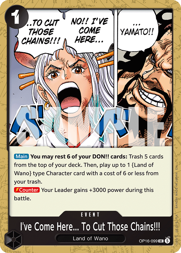 I've Come Here... To Cut Those Chains!!! OP16-099 One Piece TCG