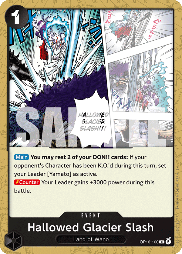 Hallowed Glacier Slash OP16-100 One Piece TCG