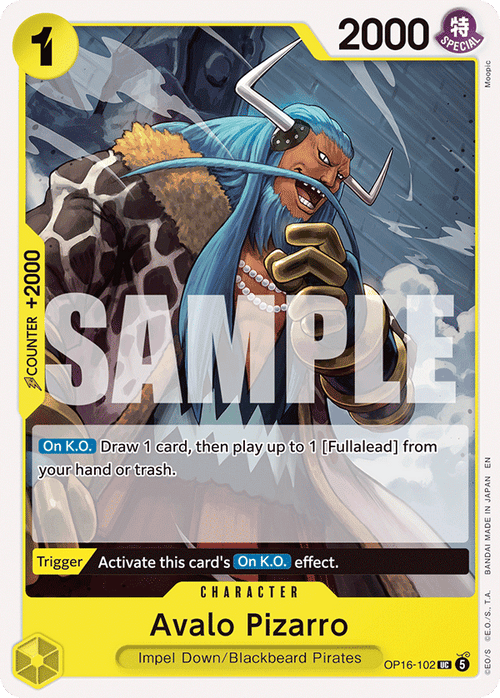 Avalo Pizarro OP16-102 One Piece TCG