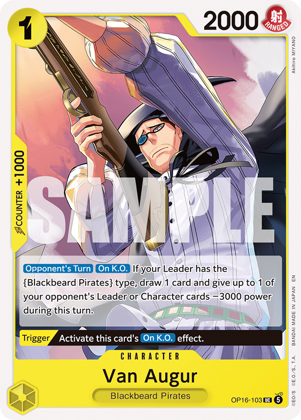 Van Augur OP16-103 One Piece TCG
