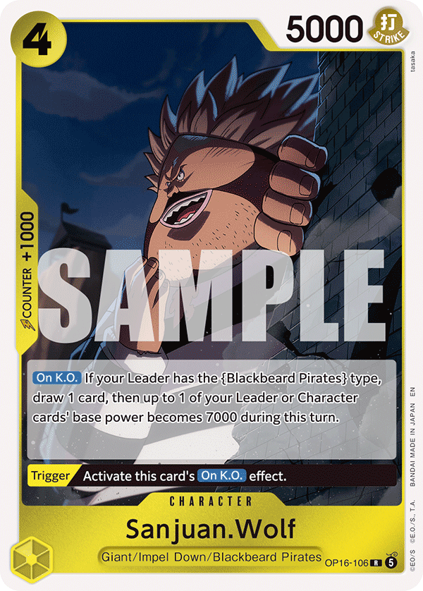 Sanjuan.Wolf OP16-106 One Piece TCG