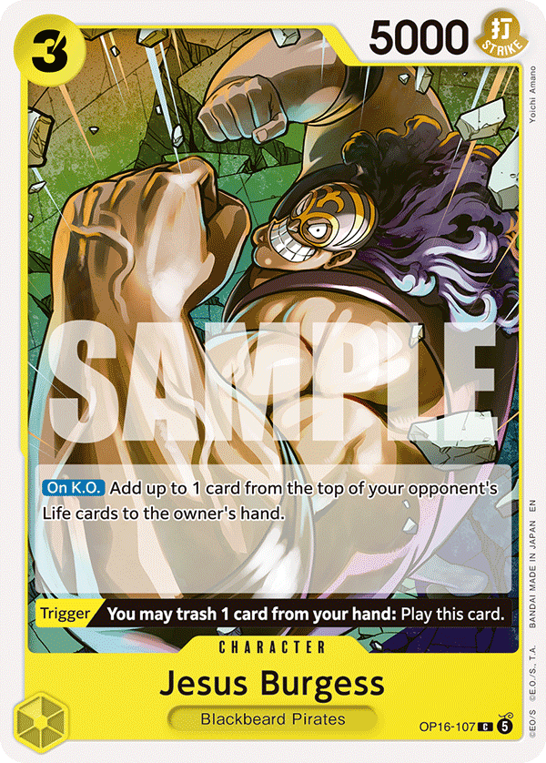 Jesus Burgess OP16-107 One Piece TCG