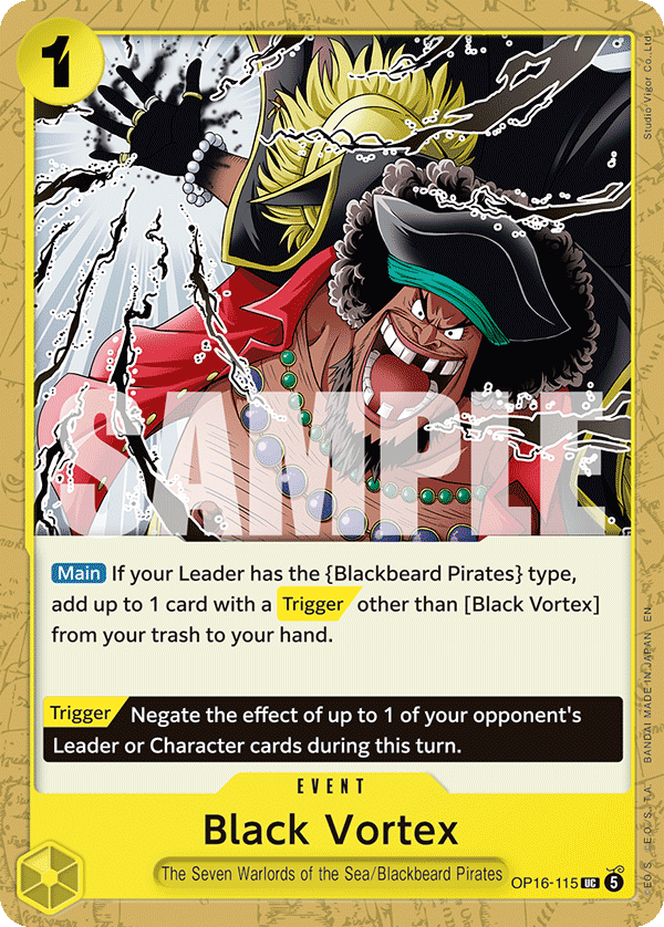 Black Vortex OP16-115 One Piece TCG