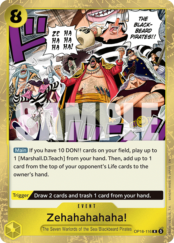 Zehahahahaha! OP16-116 One Piece TCG