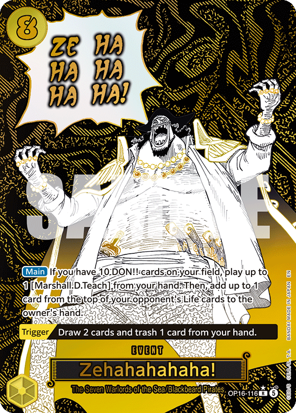 Zehahahahaha! (Alternate Art) OP16-116_p1 One Piece TCG