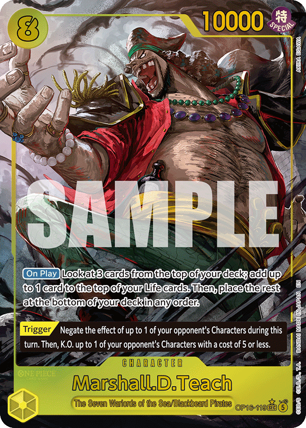 Marshall.D.Teach (119) (Alternate Art) OP16-119_p1 One Piece TCG