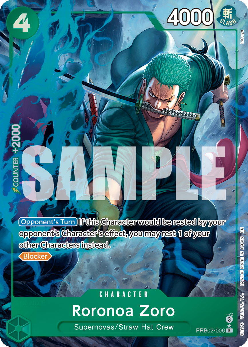 Roronoa Zoro - PRB02-006 (Alternate Art) PRB02-006_p1 One Piece TCG