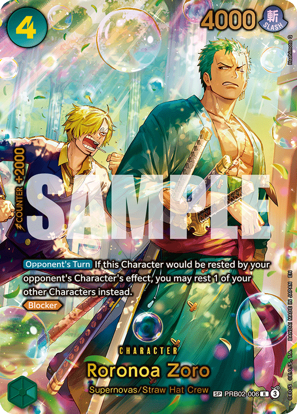 Roronoa Zoro - PRB02-006 (SP) PRB02-006_p2 One Piece TCG