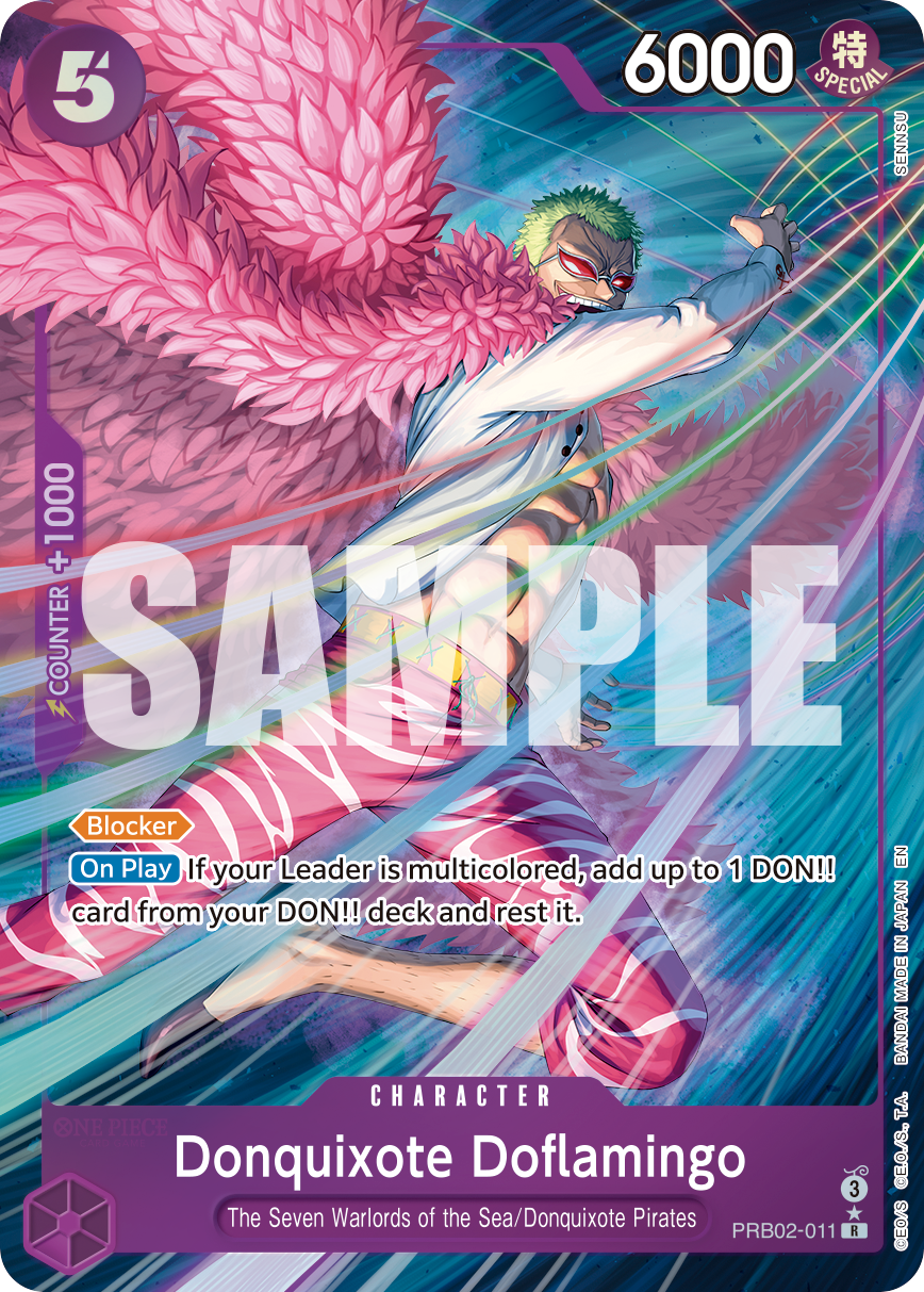 Donquixote Doflamingo (Alternate Art) PRB02-011_p1 One Piece TCG