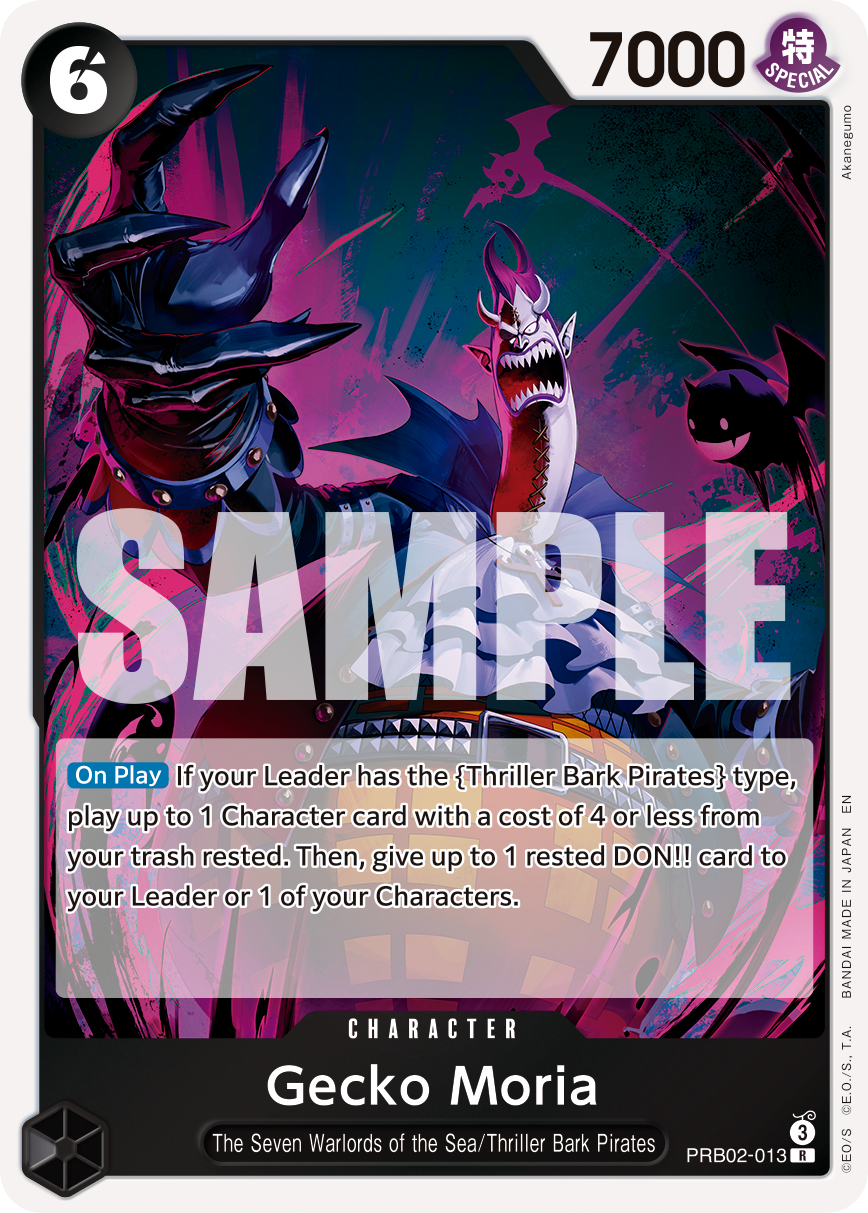 Gecko Moria PRB02-013 One Piece TCG