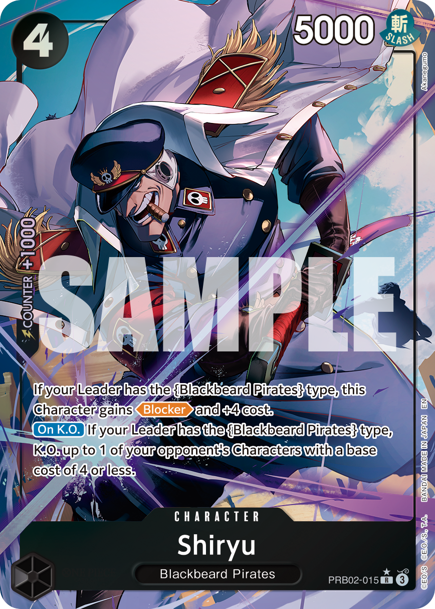 Shiryu (Alternate Art) PRB02-015_p1 One Piece TCG