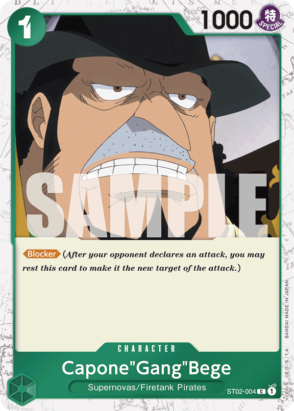 Capone"Gang"Bege (ST02-004) (Jolly Roger Foil) ST02-004_p2 One Piece TCG