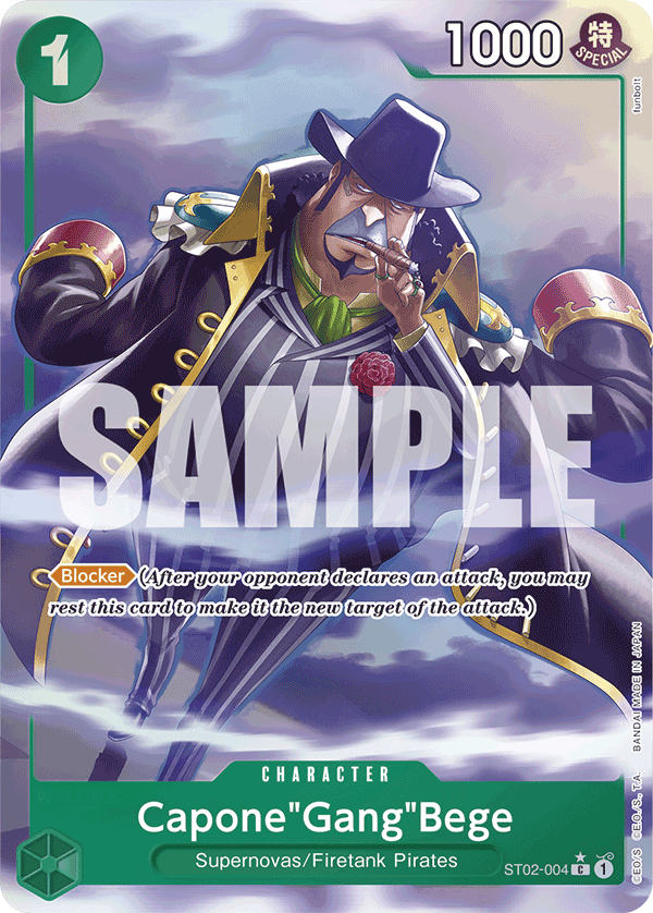 Capone"Gang"Bege (ST02-004) (Alternate Art) ST02-004_p4 One Piece TCG
