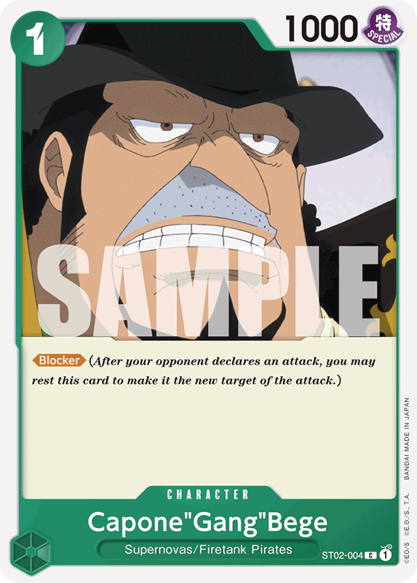 Capone"Gang"Bege ST02-004_r1 One Piece TCG