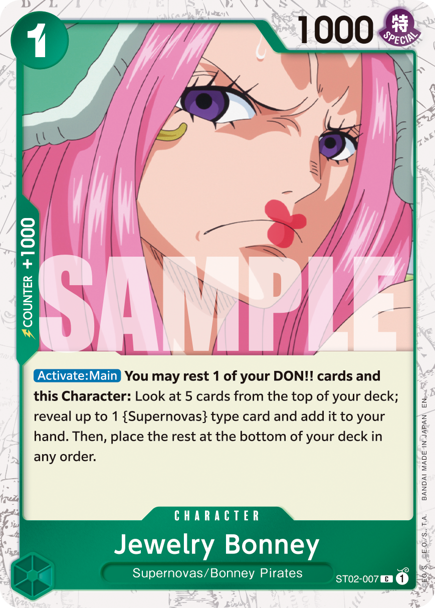 Jewelry Bonney - ST02-007 (Pirate Foil) ST02-007_p3 One Piece TCG