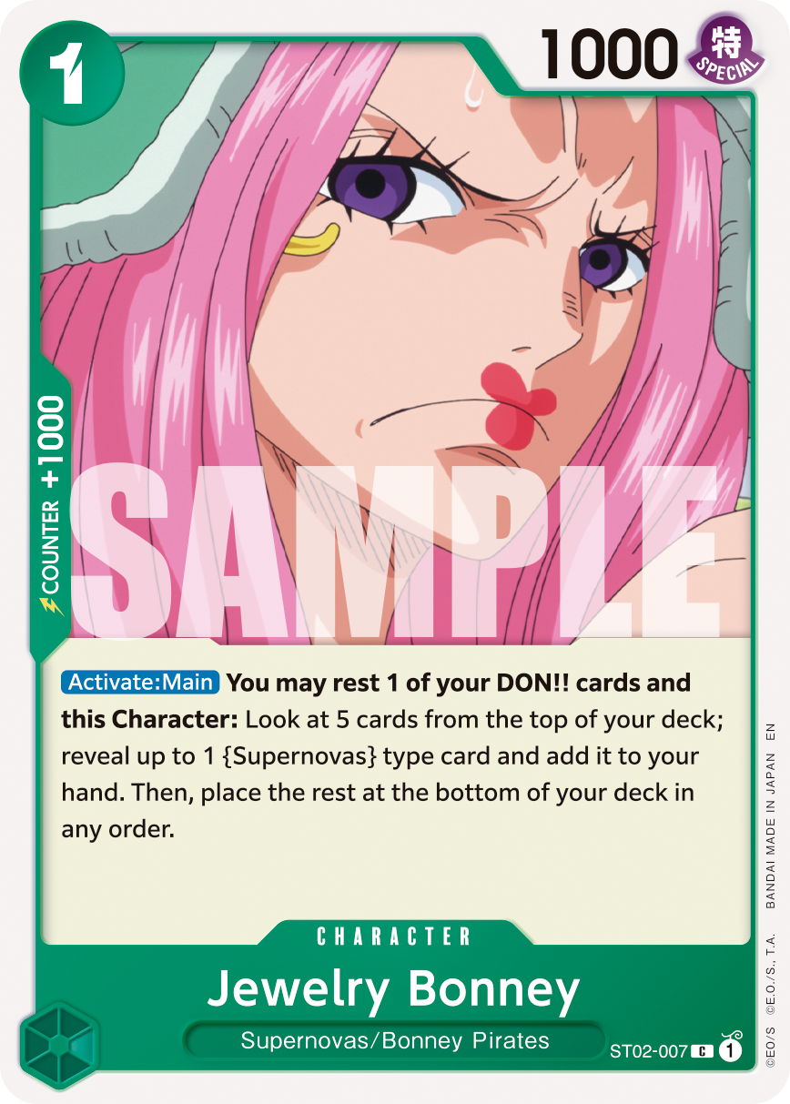 Jewelry Bonney - ST02-007 (Reprint) ST02-007_r1 One Piece TCG