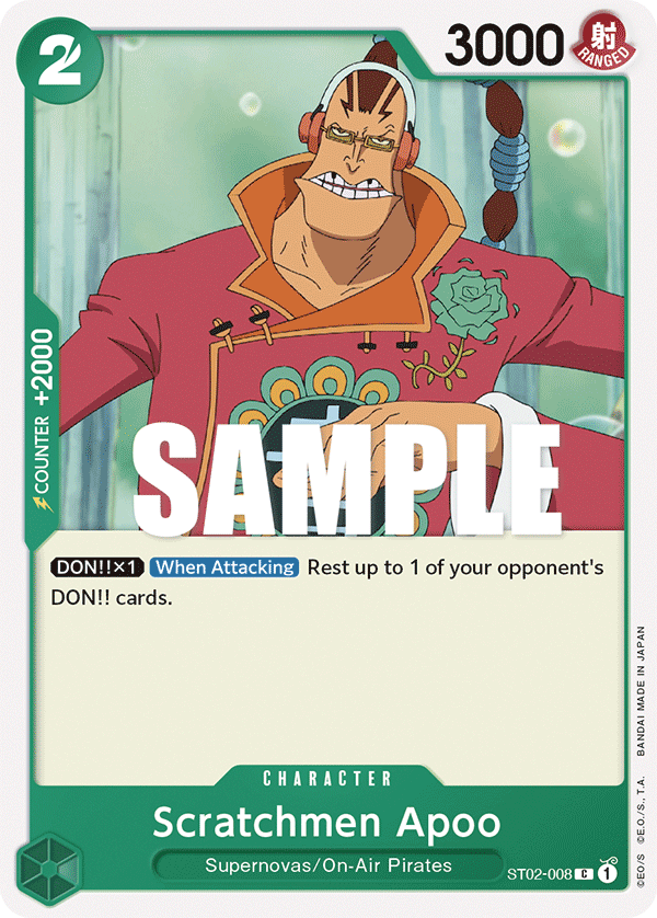 Scratchmen Apoo ST02-008 One Piece TCG