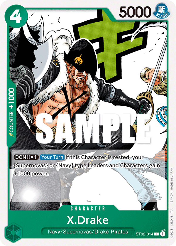 X.Drake ST02-014 One Piece TCG
