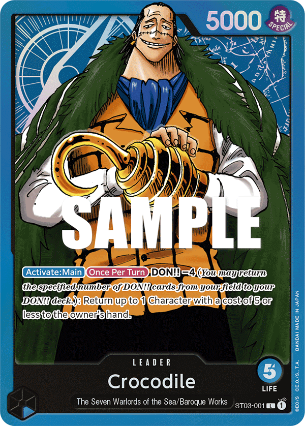 Crocodile (001) ST03-001 One Piece TCG