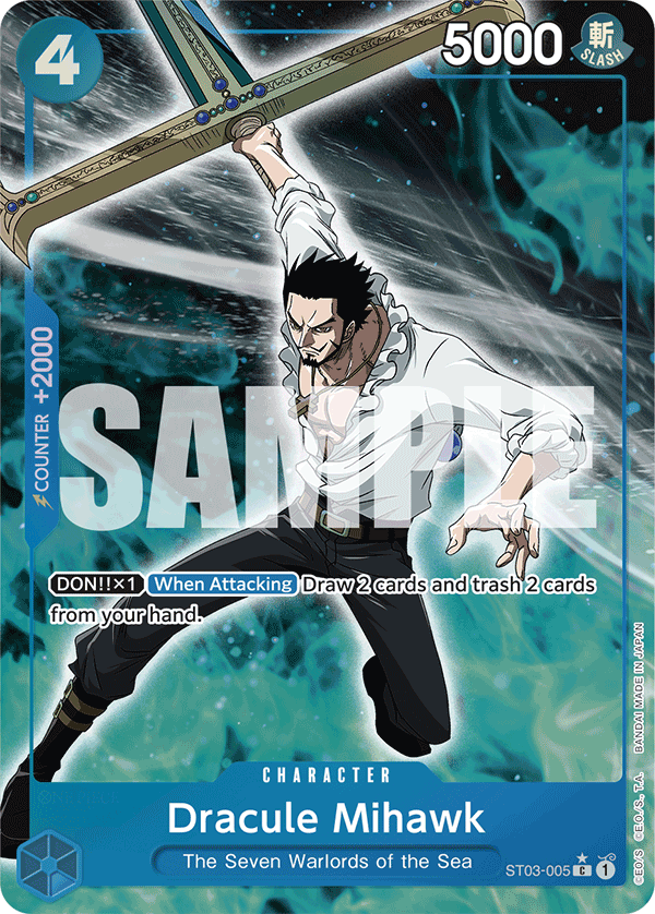 Dracule Mihawk (ST03-005) (Full Art) ST03-005_p5 One Piece TCG
