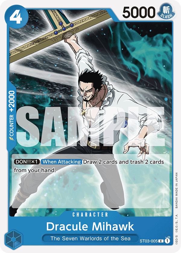 Dracule Mihawk ST03-005_r2 One Piece TCG