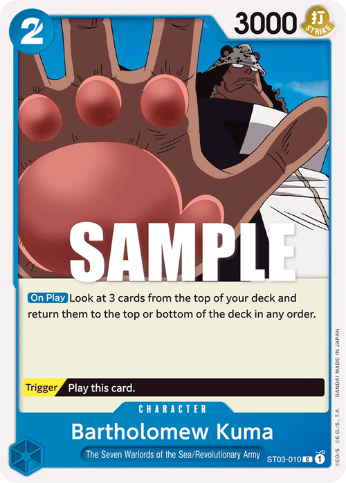 Bartholomew Kuma ST03-010 One Piece TCG