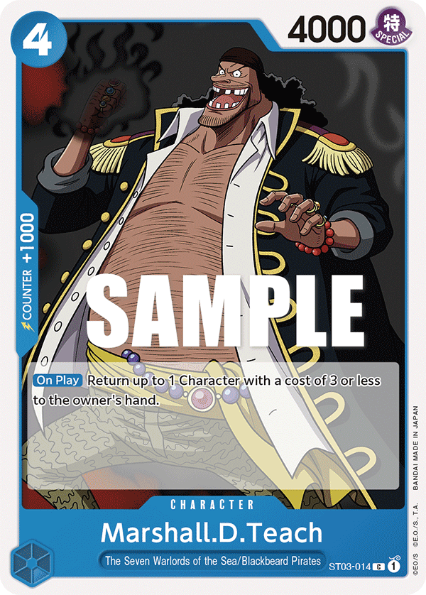 Marshall.D.Teach ST03-014 One Piece TCG