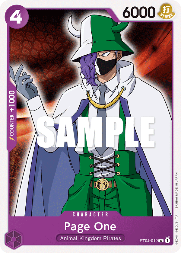 Page One ST04-012 One Piece TCG