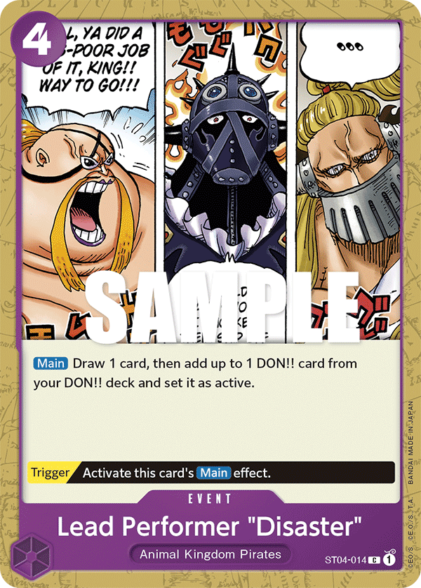 Lead Performer "Disaster" ST04-014 One Piece TCG