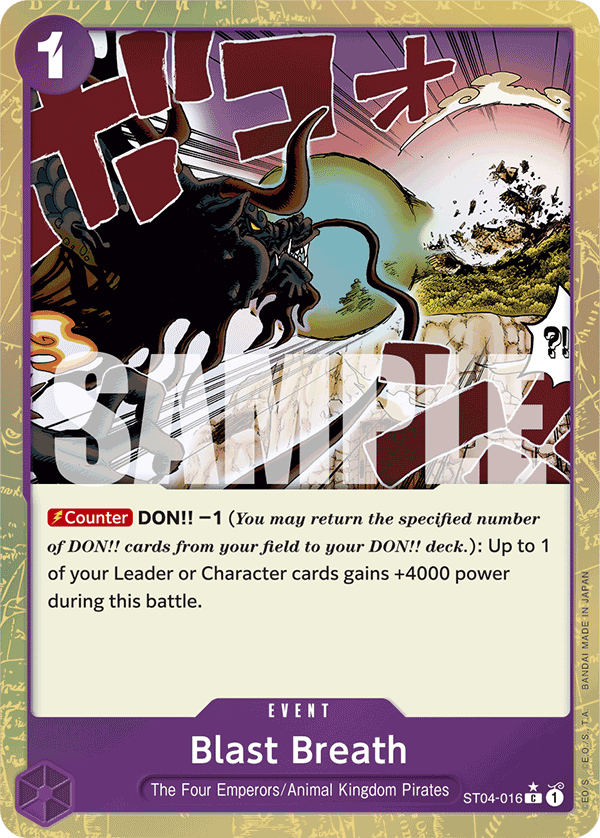 Blast Breath (Textured Foil) ST04-016_p3 One Piece TCG