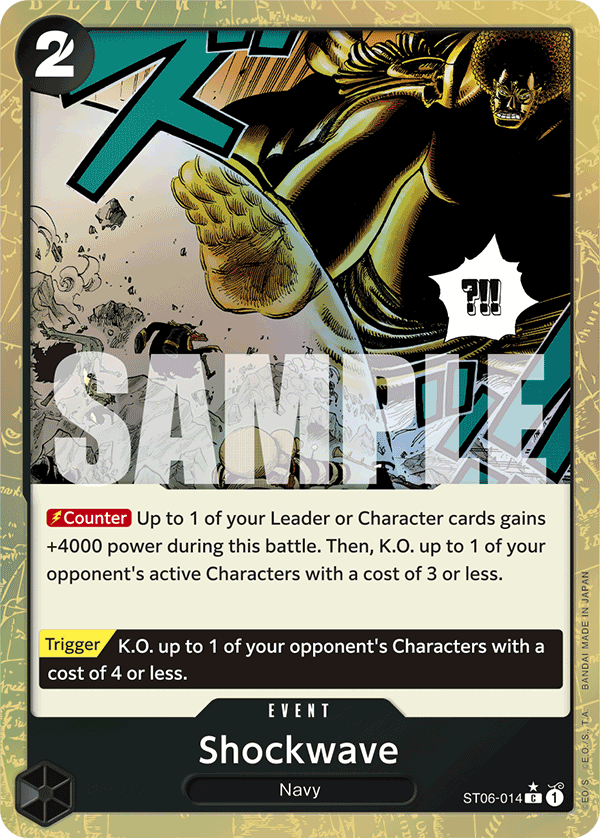 Shockwave (Textured Foil) ST06-014_p3 One Piece TCG