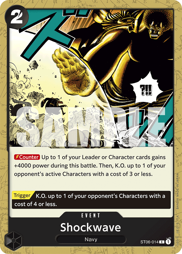 Shockwave ST06-014_r1 One Piece TCG