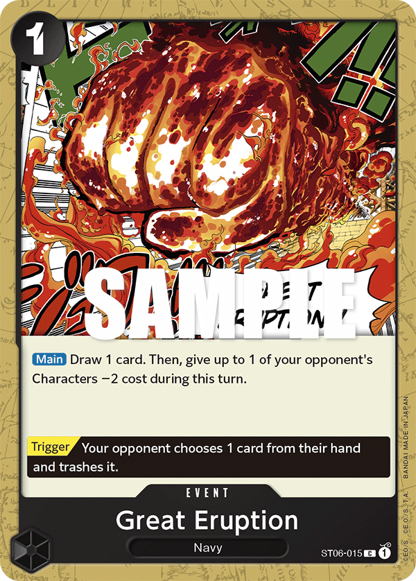 Great Eruption ST06-015 One Piece TCG