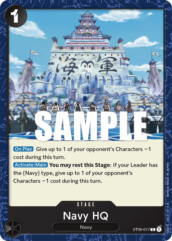 Navy HQ ST06-017 One Piece TCG