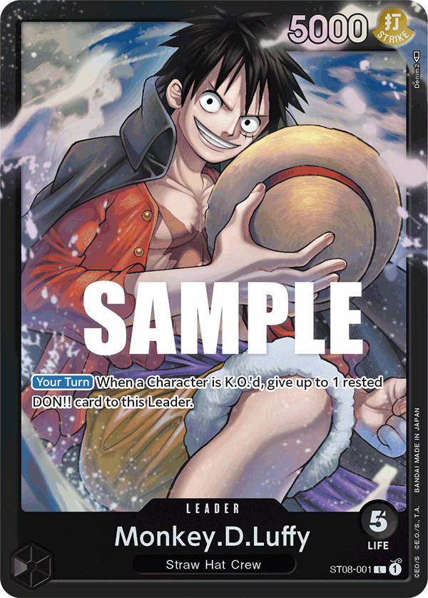 Monkey.D.Luffy (001) ST08-001 One Piece TCG