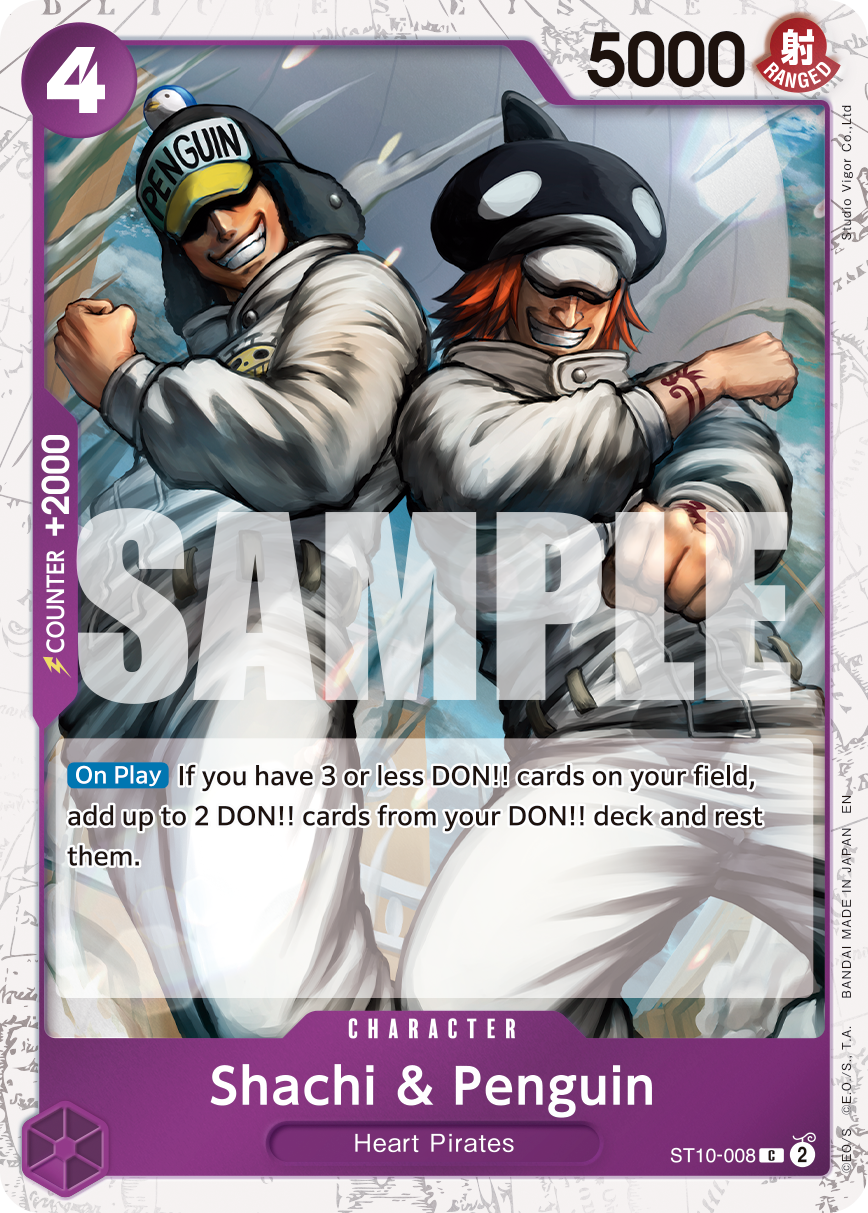 Shachi & Penguin (Pirate Foil) ST10-008_p3 One Piece TCG