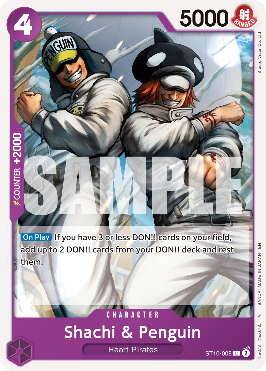 Shachi & Penguin (Reprint) ST10-008_r1 One Piece TCG