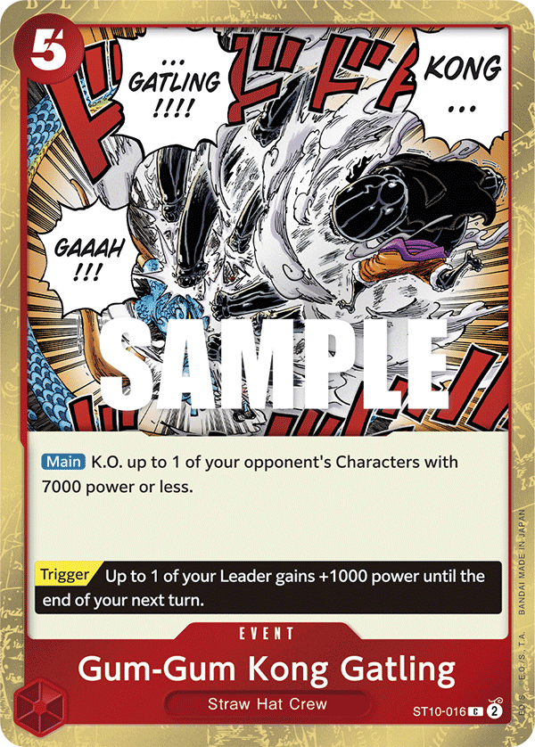 Gum-Gum Kong Gatling ST10-016 One Piece TCG