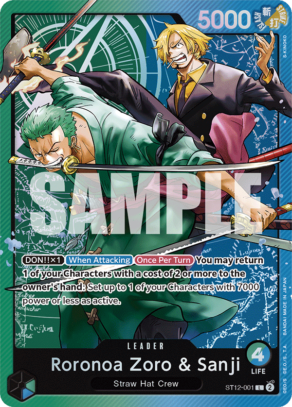 Roronoa Zoro & Sanji ST12-001 One Piece TCG