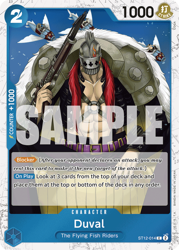 Duval (Jolly Roger Foil) ST12-014_p2 One Piece TCG