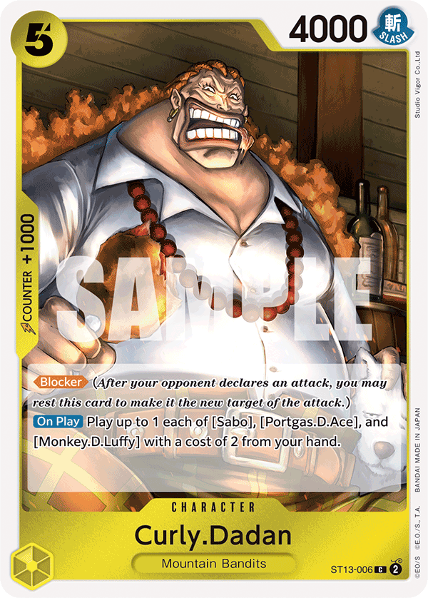 Curly.Dadan ST13-006 One Piece TCG