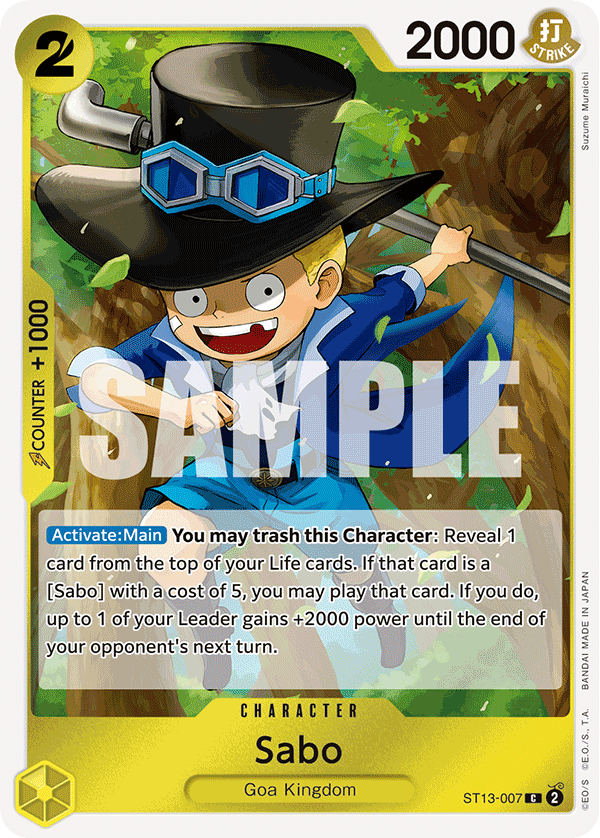 Sabo (007) ST13-007 One Piece TCG
