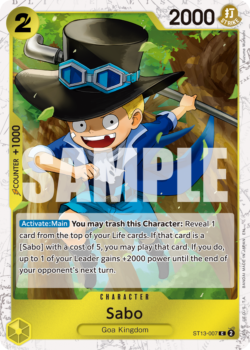 Sabo - ST13-007 (Pirate Foil) ST13-007_p2 One Piece TCG