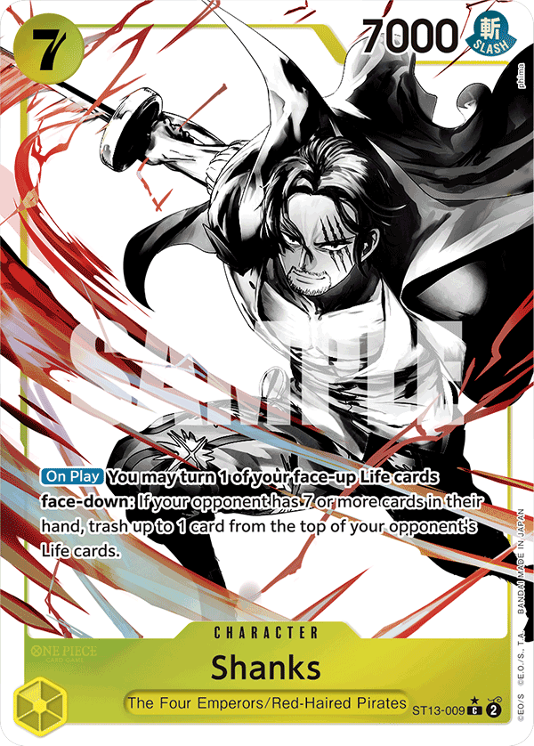 Shanks (Parallel) ST13-009_p1 One Piece TCG