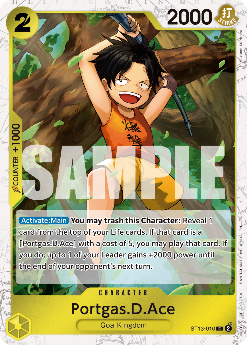 Portgas.D.Ace - ST13-010 (Pirate Foil) ST13-010_p2 One Piece TCG
