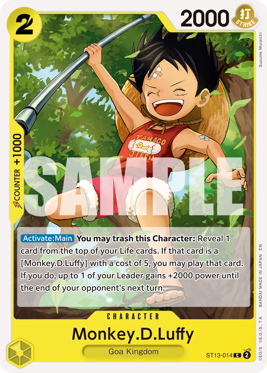 Monkey.D.Luffy - ST13-014 (Reprint) ST13-014_r1 One Piece TCG