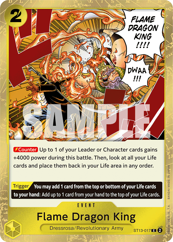 Flame Dragon King ST13-017 One Piece TCG