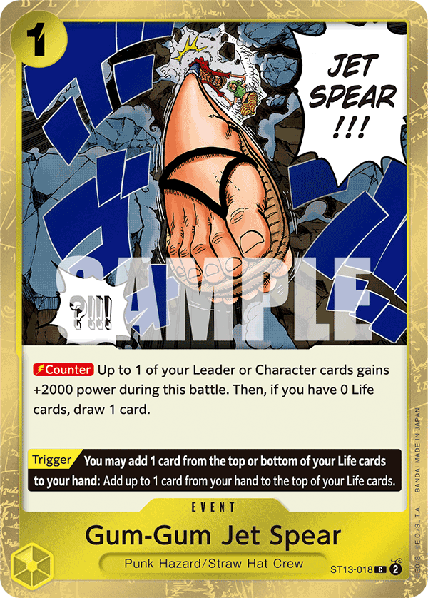 Gum-Gum Jet Spear ST13-018 One Piece TCG
