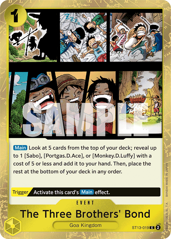 The Three Brothers' Bond ST13-019 One Piece TCG